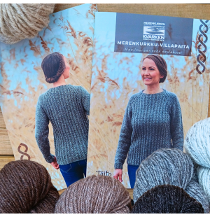 Merenkurkku-villapaita materiaalipaketti, suomeksi image