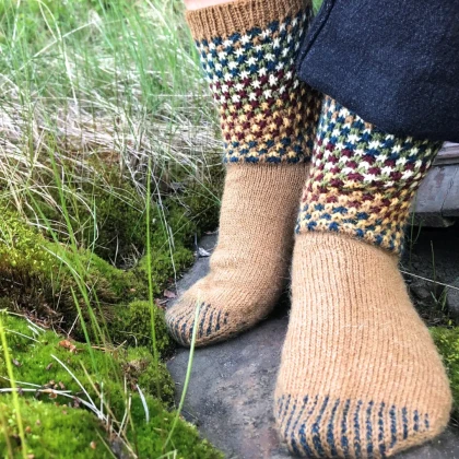 Knit-Along på Loftet med sockmönstret Kerstin