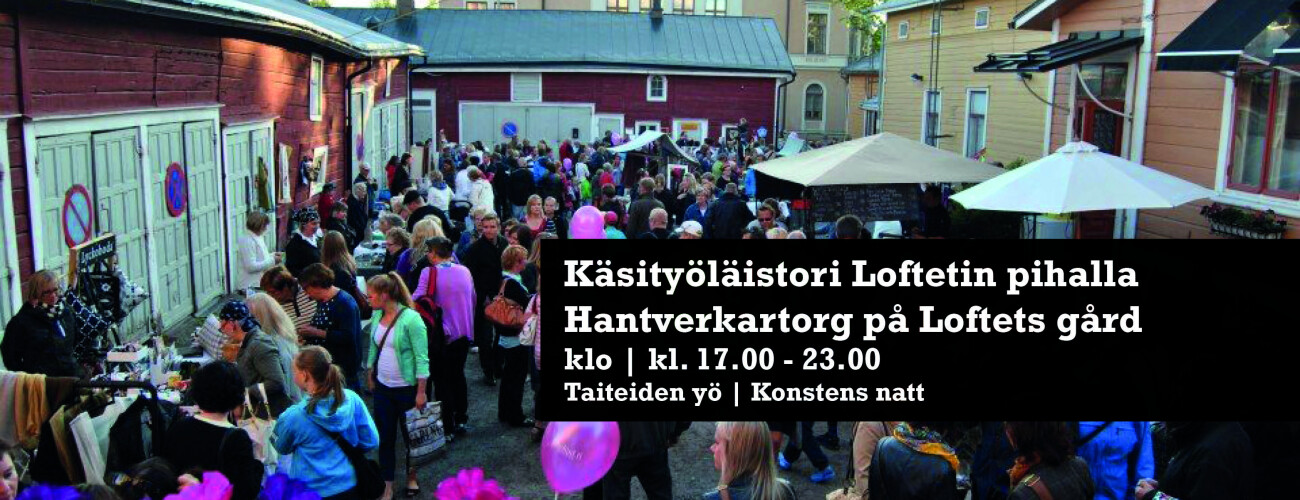 Hantverkartorg på Konsten natt 10.8.23